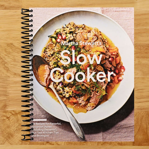 Martha Stewart's Slow Cooker: 110 Recipes for Flavorful, Foolproof Dishes (Including Desserts!), Plus Test-Kitchen Tips and Strategies: A Cookbook (Spiral bound) Happy Coil spiral bound book