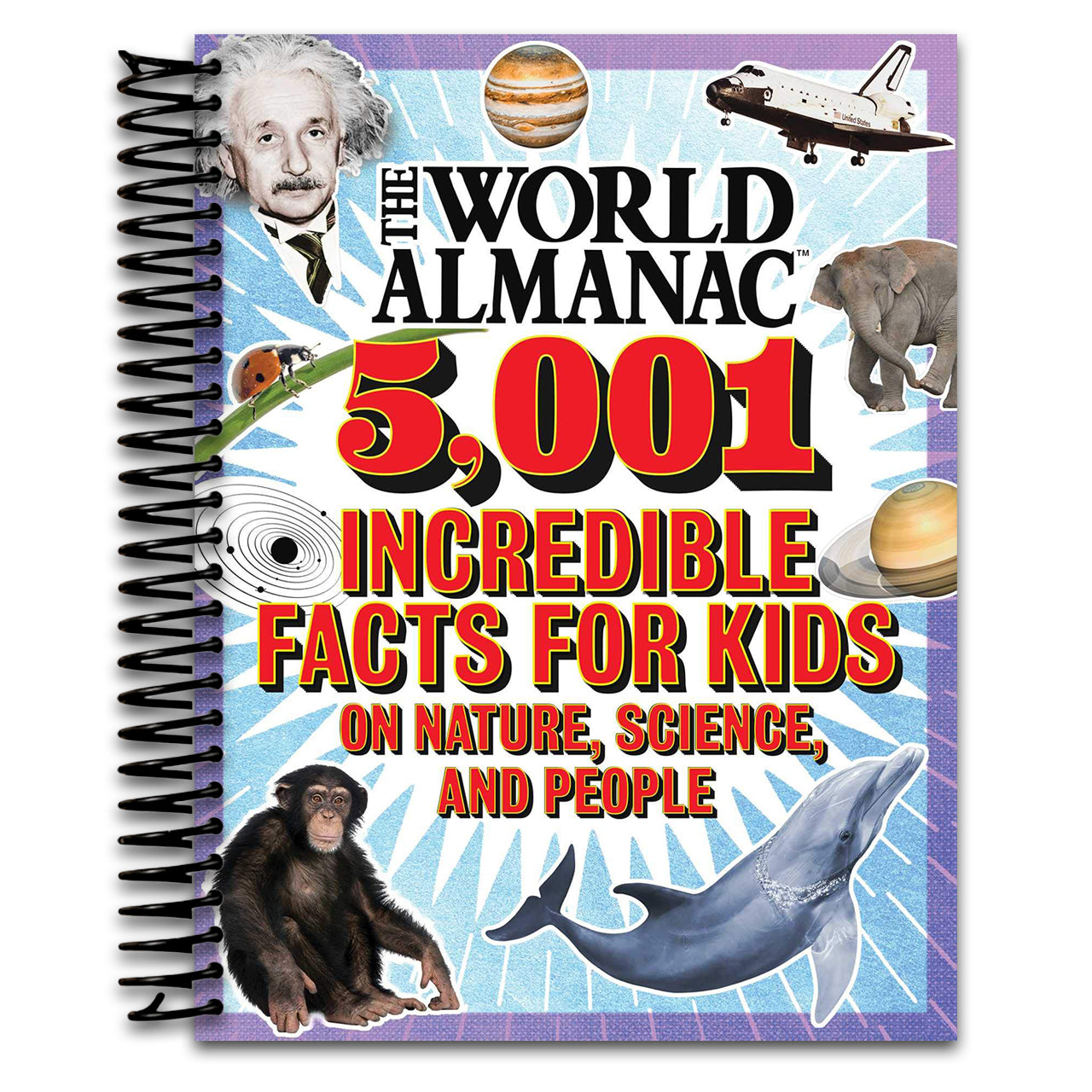 The World Almanac 5,001 Incredible Facts for Kids on Nature, Science, and People (World Almanac and Book of Facts) (Spiral bound) Happy Coil spiral bound book