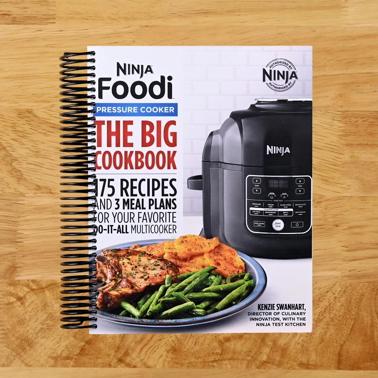 The Official Big Ninja Foodi Pressure Cooker Cookbook: 175 Recipes and 3 Meal Plans for Your Favorite Do-It-All Multicooker (Ninja Cookbooks) (Spiral bound) Happy Coil spiral bound book
