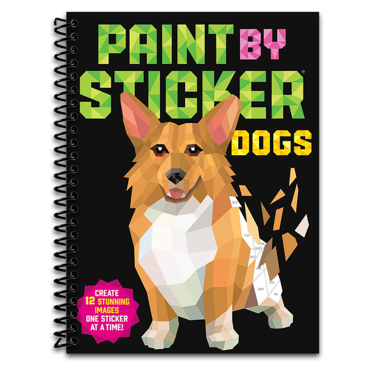 Paint by Sticker (Official): Dogs: Create 12 Stunning Images One Sticker at a Time!   (Spiral bound)