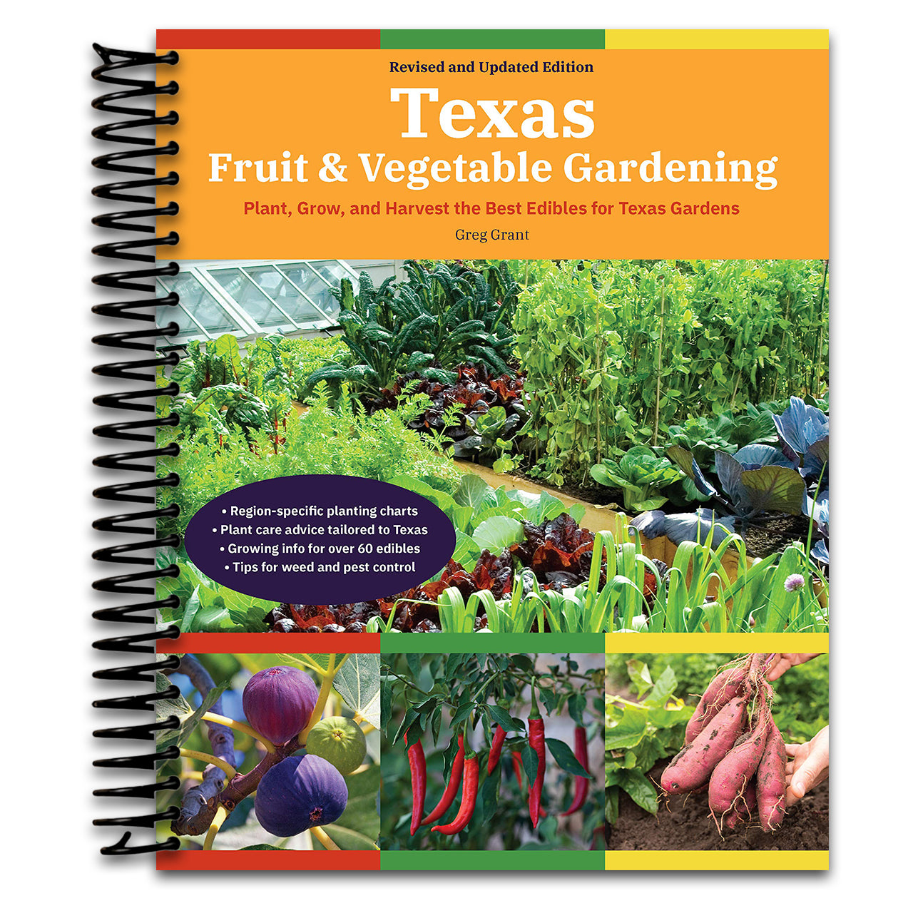 Texas Fruit & Vegetable Gardening, 2nd Edition: Plant, Grow, and Harvest the Best Edibles for Texas Gardens (Spiral bound) Happy Coil spiral bound book