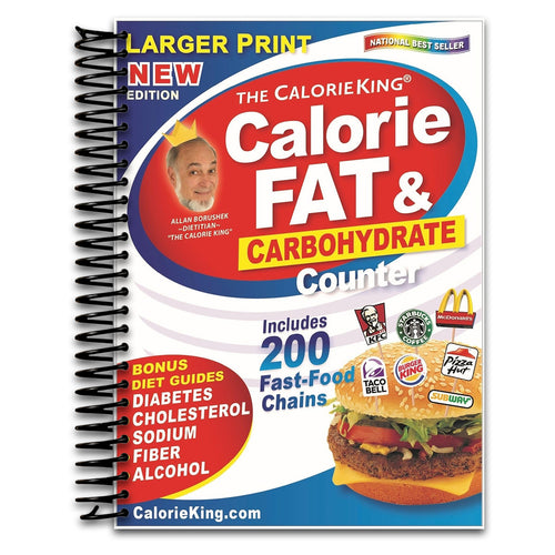 CalorieKing Larger Print Calorie, Fat & Carbohydrate Counter