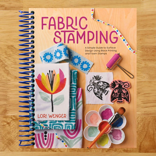 Fabric Stamping: A Simple Guide to Surface Design Using Block Printing and Foam Stamps (Spiral bound) Happy Coil spiral bound book