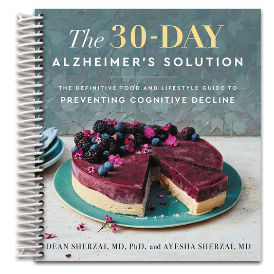 The 30-Day Alzheimer's Solution: The Definitive Food and Lifestyle Guide to Preventing Cognitive Decline ― A WSJ Bestselling Neurologist-Led Cookbook (Spiral bound) Happy Coil spiral bound book
