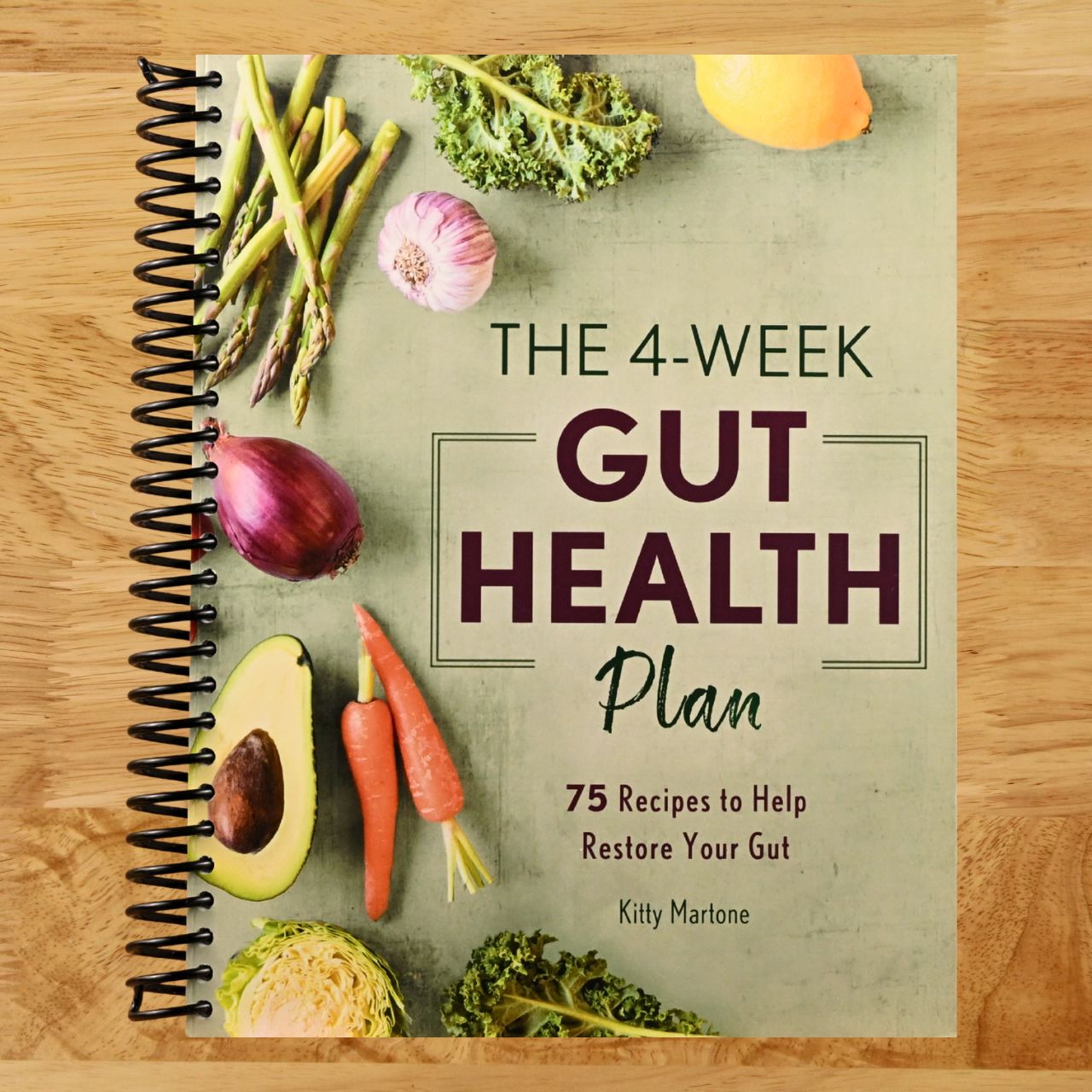 The 4-Week Gut Health Plan: 75 Recipes to Help Restore Your Gut (Spiral bound) Happy Coil spiral bound book