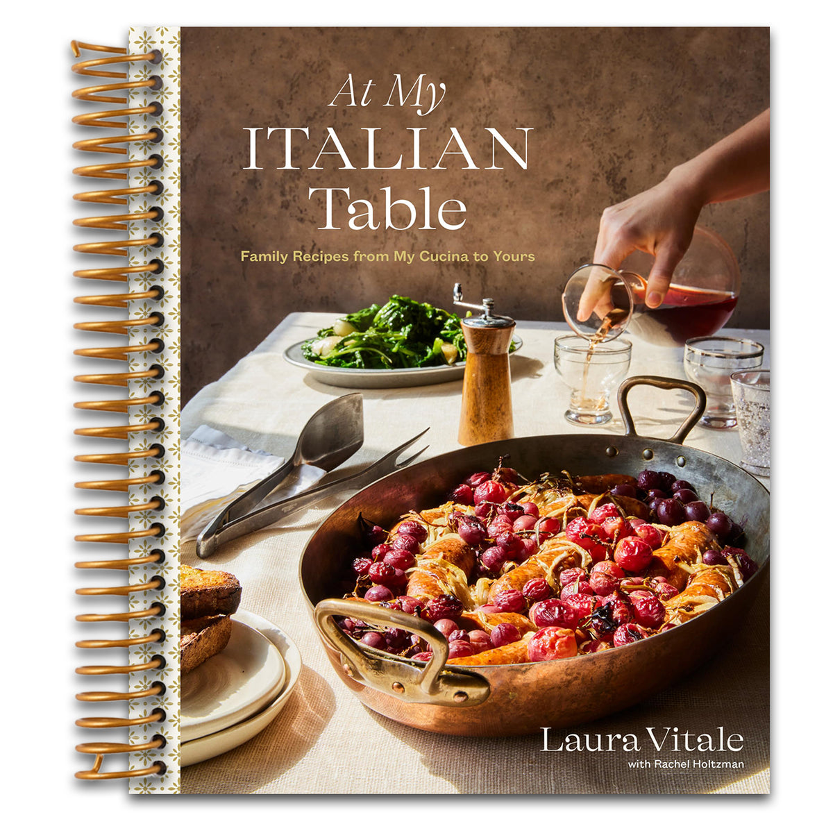 At My Italian Table: Family Recipes from My Cucina to Yours: A Cookbook   (Spiral bound)