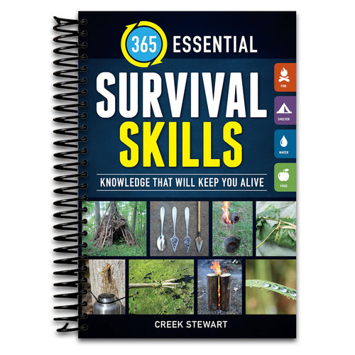 365 Essential Survival Skills: Knowledge That Will Keep You Alive (Spiral bound) Happy Coil spiral bound book