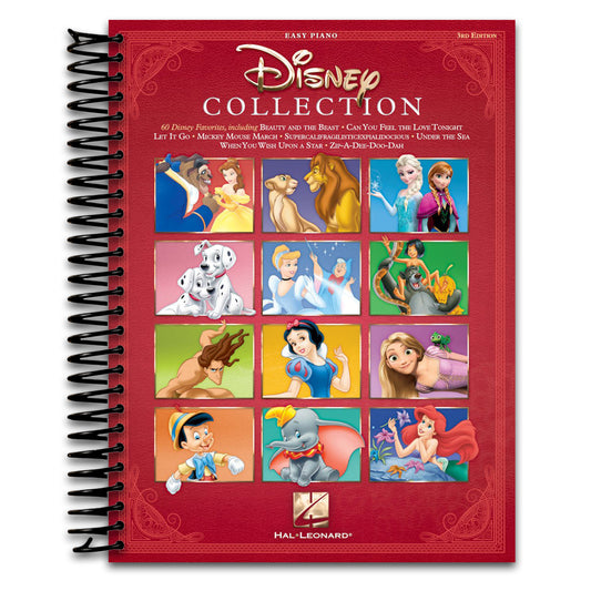 Disney Collection - Easy Piano Songbook | 60 Classic Disney Songs with Lyrics and Chords | Beginner Piano Sheet Music Book for Kids Students and Teachers | Family Sing-Along (Spiral bound) Happy Coil spiral bound book