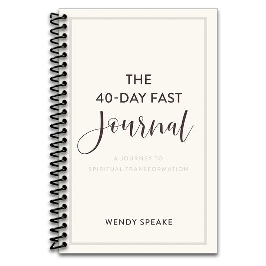 The 40-Day Fast Journal: A Journey to Spiritual Transformation (A Guided Journaling Companion Workbook)   (Spiral bound)