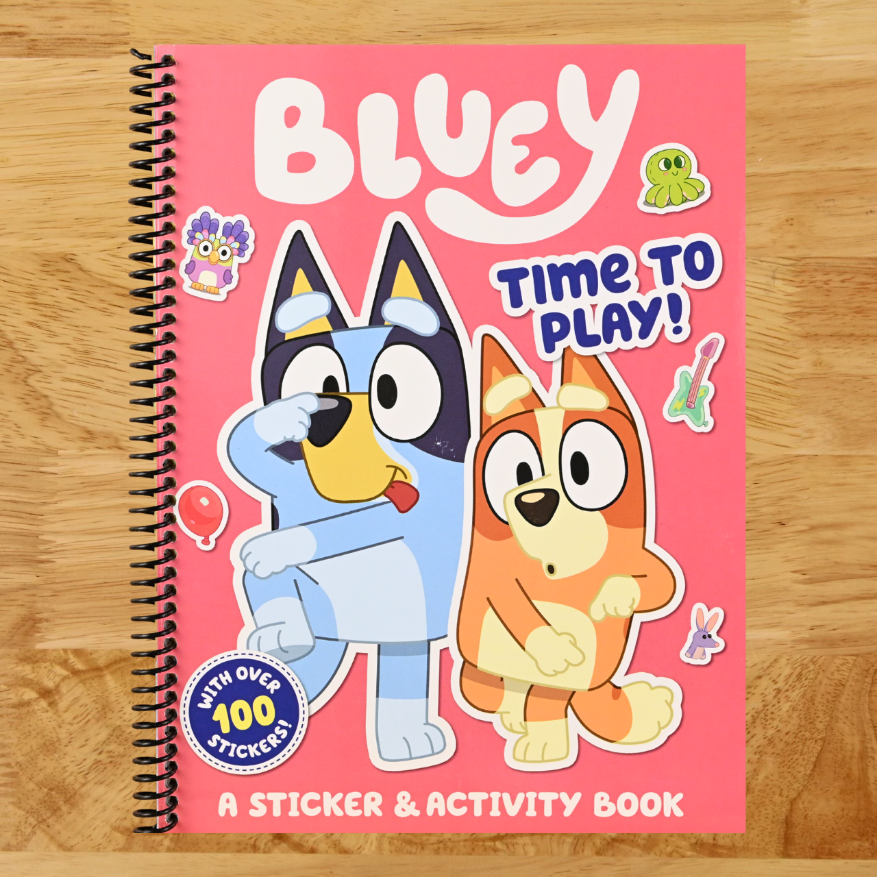 Bluey: Time to Play!: A Sticker & Activity Book (Spiral bound) Happy Coil spiral bound book