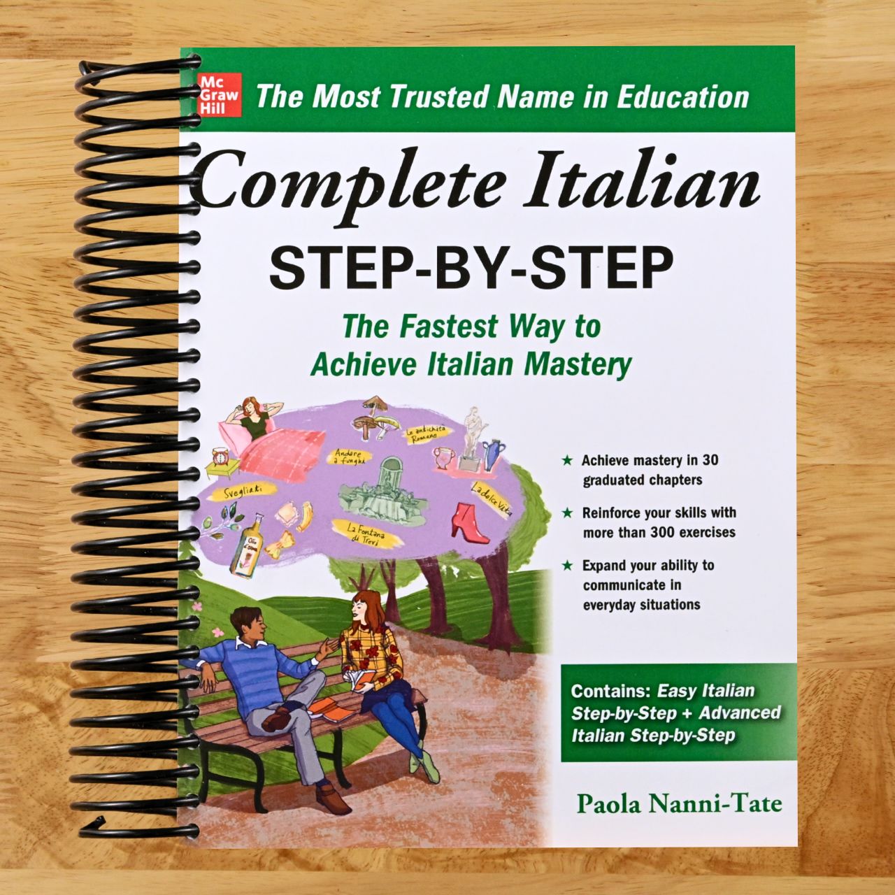 Complete Italian Step-by-Step (Spiral bound) Happy Coil spiral bound book