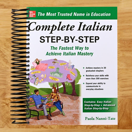 Complete Italian Step-by-Step (Spiral bound) Happy Coil spiral bound book