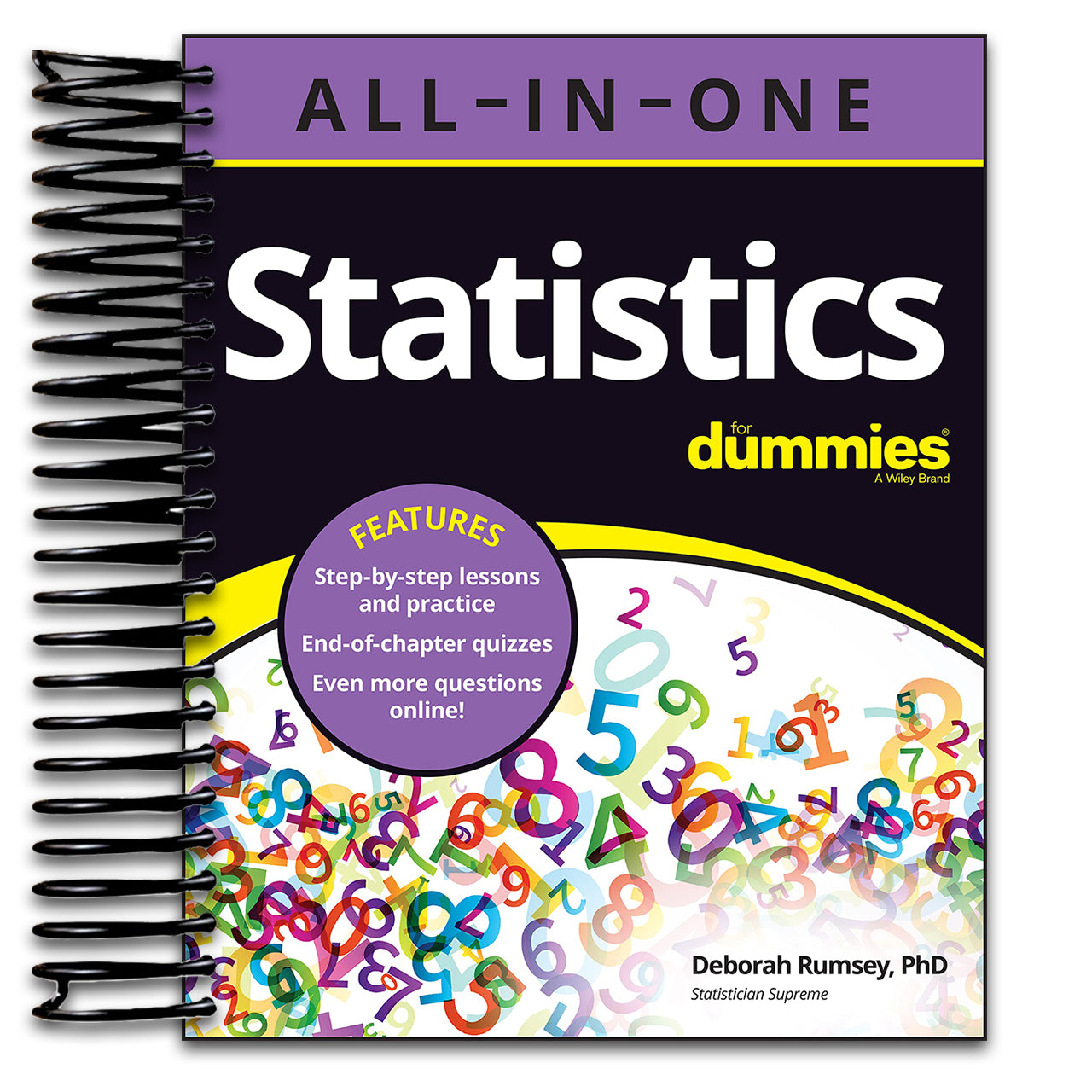 Statistics All-in-One For Dummies (Spiral bound) Happy Coil spiral bound book