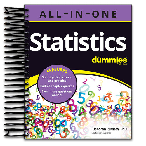 Statistics All-in-One For Dummies (Spiral bound) Happy Coil spiral bound book