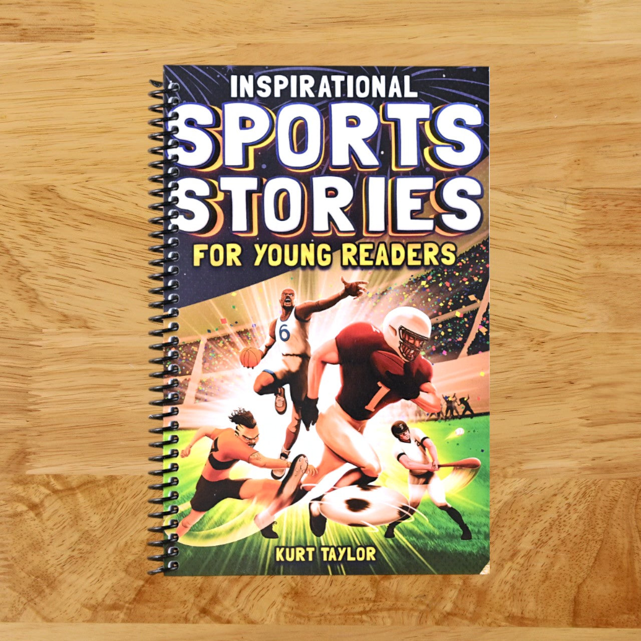 Inspirational Sports Stories for Young Readers: How 12 World-Class Athletes Overcame Challenges and Rose to the Top (Spiral bound) Happy Coil spiral bound book