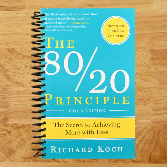The 80/20 Principle: The Secret to Achieving More with Less (Spiral bound) Happy Coil spiral bound book