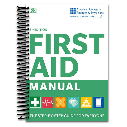 ACEP First Aid Manual (Spiral bound) Happy Coil spiral bound book