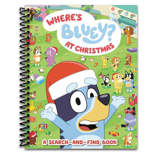 Where's Bluey? At Christmas: A Search-and-Find Book   (Spiral bound)