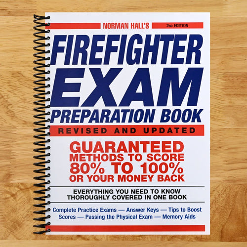 Norman Hall's Firefighter Exam Preparation Book (Spiral bound) Happy Coil spiral bound book