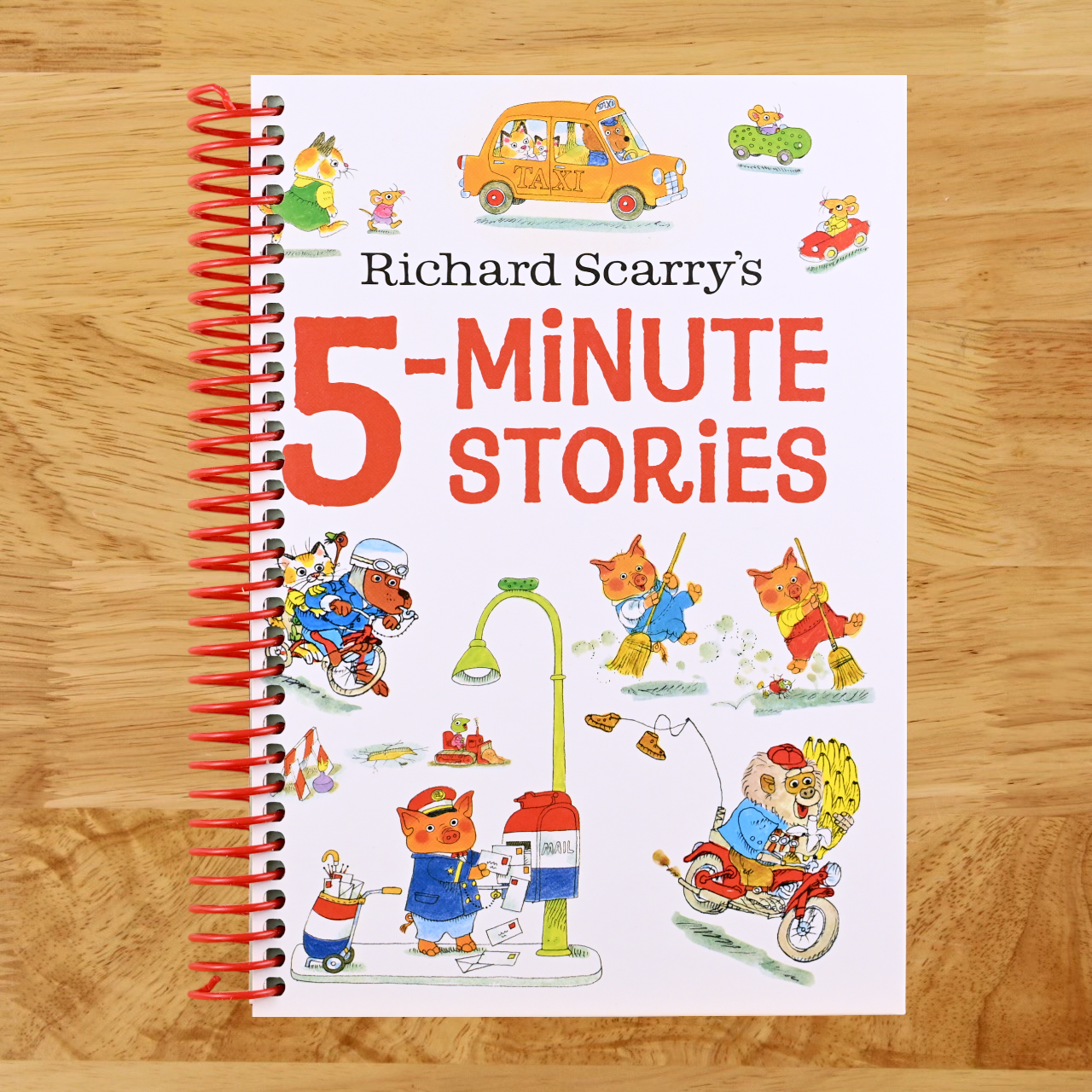 Richard Scarry's 5-Minute Stories   (Spiral bound)