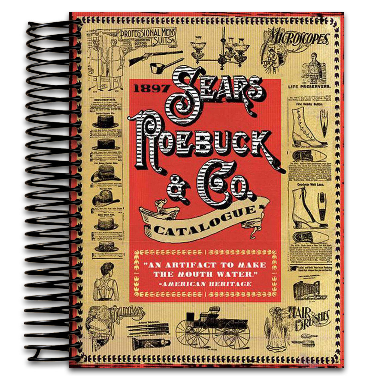 1897 Sears, Roebuck & Co. Catalogue (Spiral bound) Happy Coil spiral bound book
