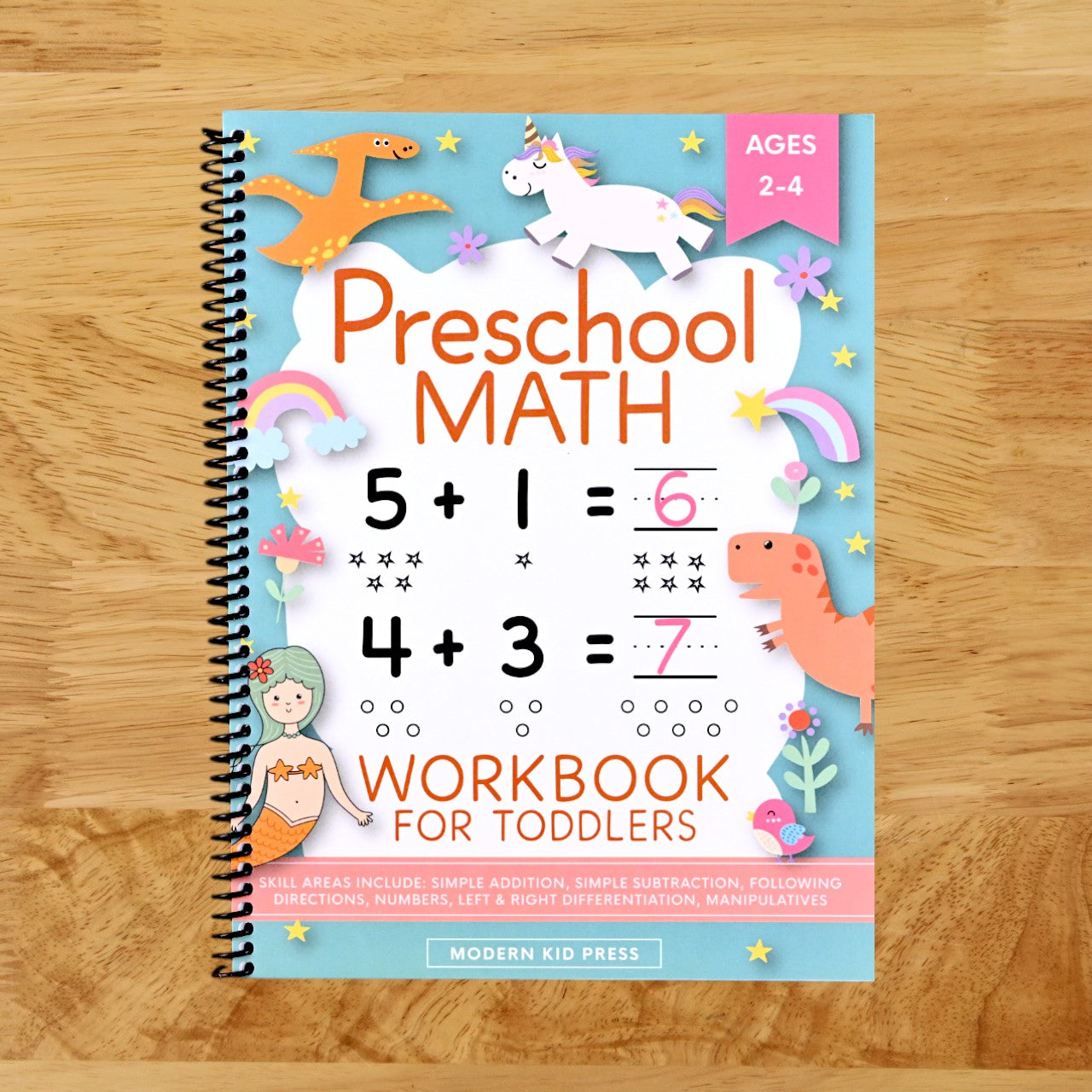 Preschool Math Workbook for Toddlers Ages 2-4: Beginner Math Preschool Learning Book with Number Tracing and Matching Activities for 2, 3 and 4 year olds and kindergarten prep