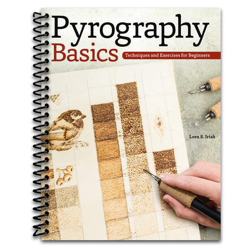 Pyrography Basics: Techniques and Exercises for Beginners (Spiral-bound) Happy Coil spiral bound book