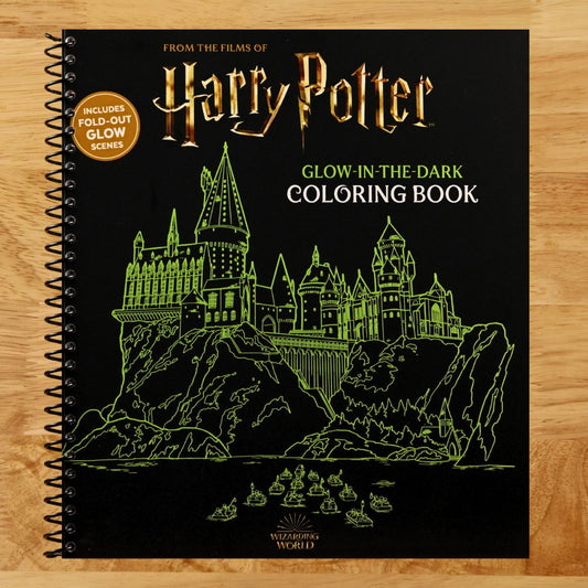 Harry Potter Glow-in-the-Dark Coloring Book (Spiral bound) Happy Coil spiral bound book