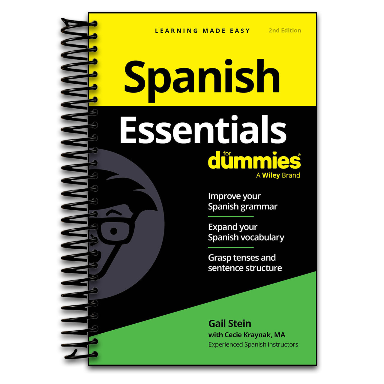 Spanish Essentials For Dummies (For Dummies (Language & Literature)) (Spiral bound) Happy Coil spiral bound book