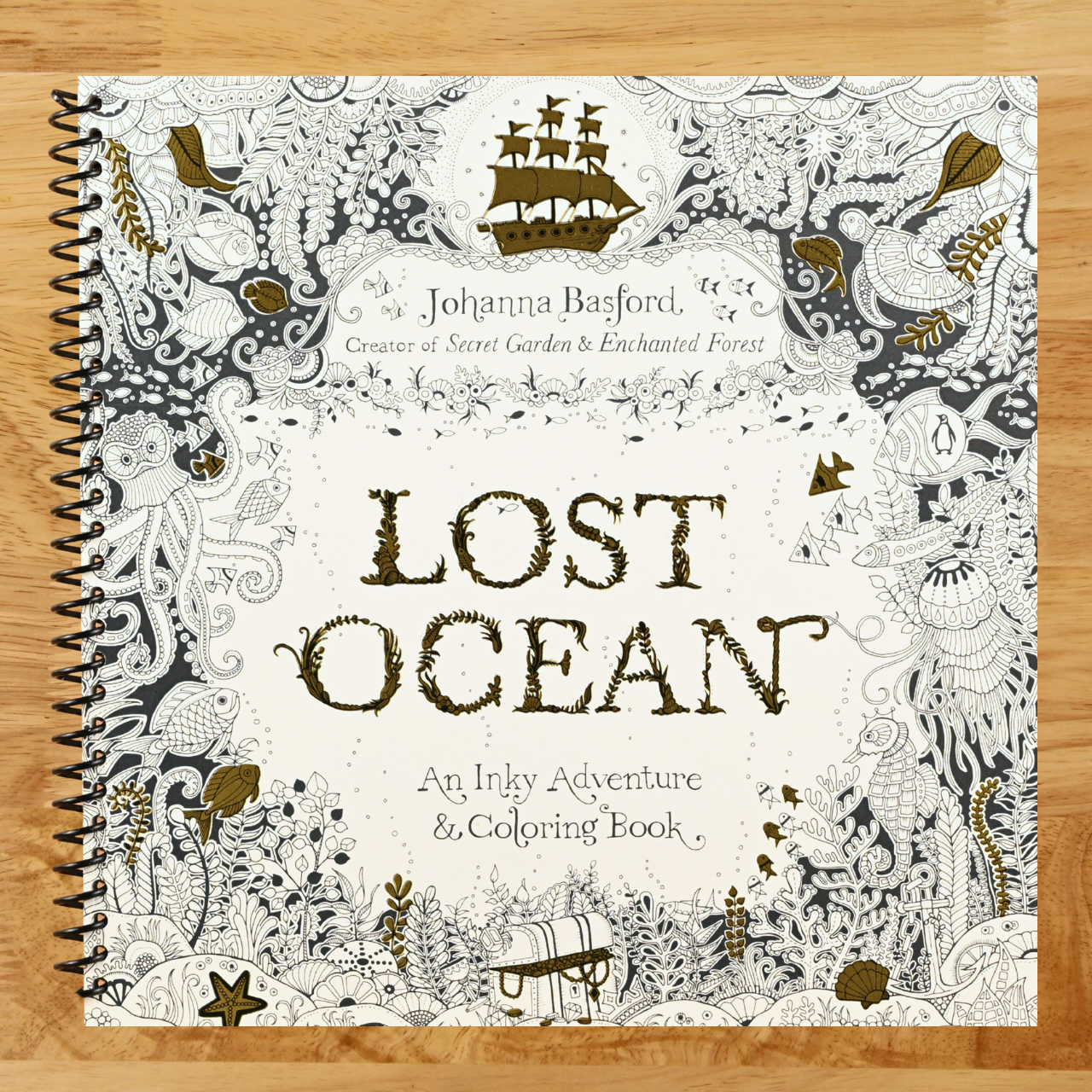 Lost Ocean: An Inky Adventure and Coloring Book for Adults