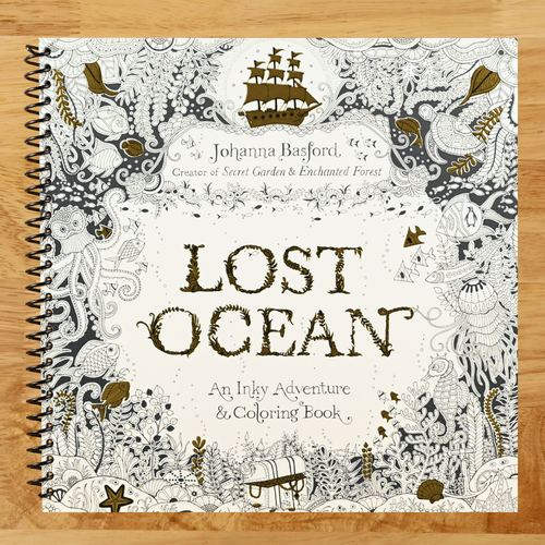 Lost Ocean: An Inky Adventure and Coloring Book for Adults