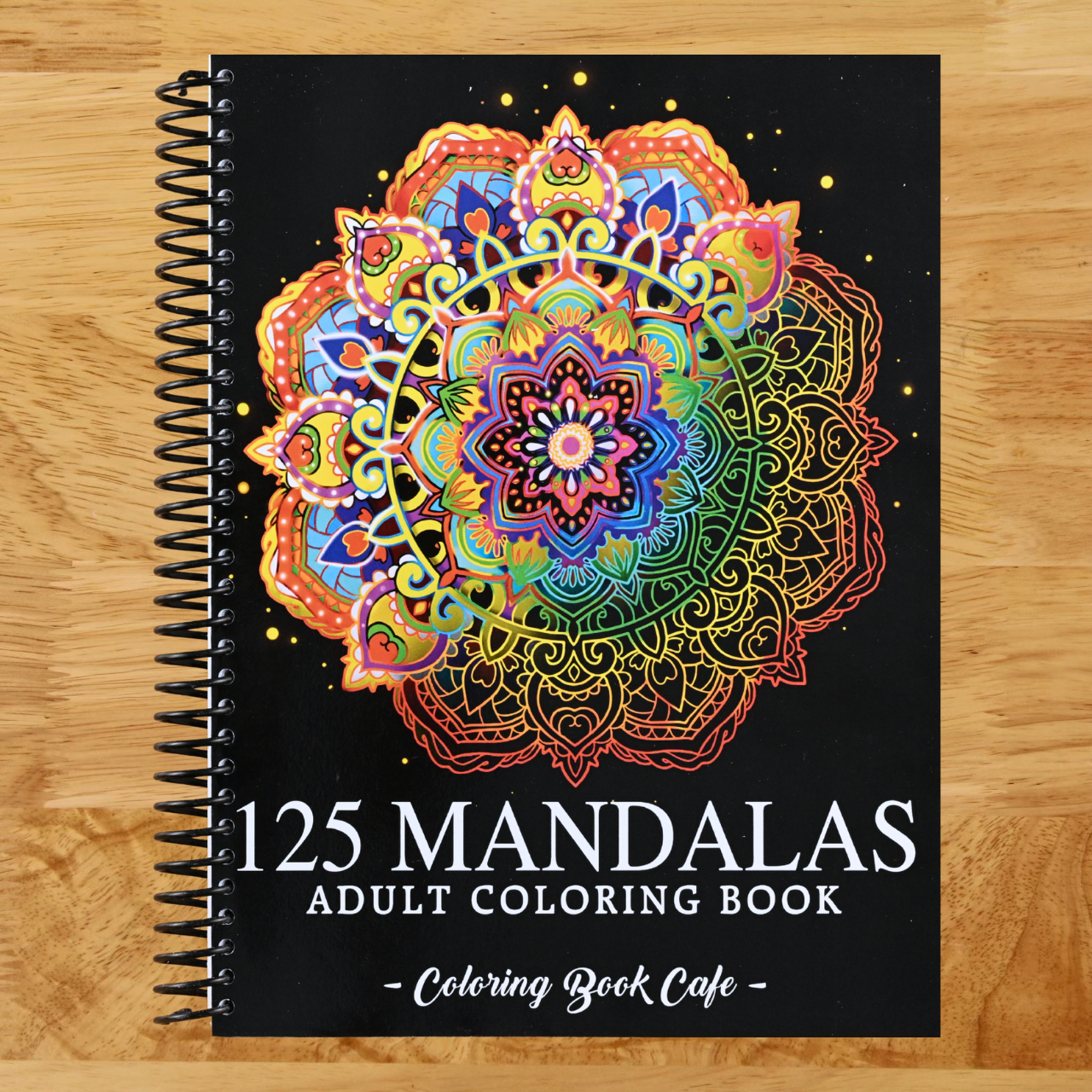 125 Mandalas: An Adult Coloring Book Featuring 125 of the World’s Most Beautiful Mandalas for Stress Relief and Relaxation (Spiral bound) Happy Coil spiral bound book