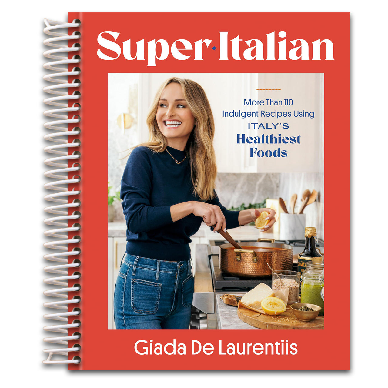 Super-Italian: More Than 110 Indulgent Recipes Using Italy's Healthiest Foods; A Cookbook   (Spiral bound)