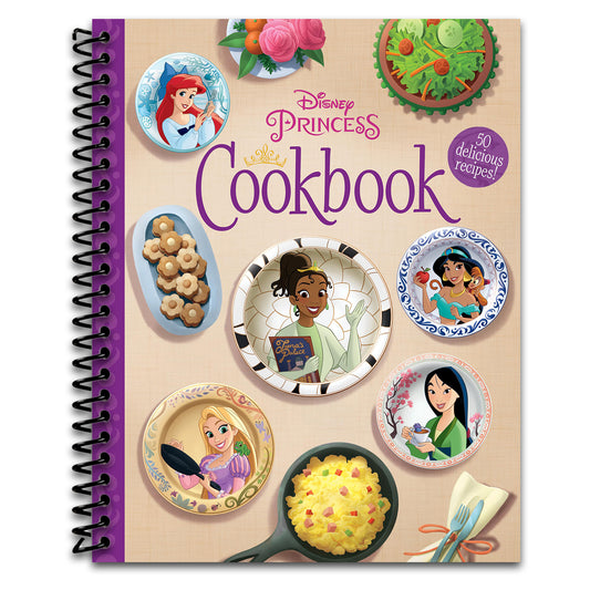 The Disney Princess Cookbook (Spiral bound) Happy Coil spiral bound book