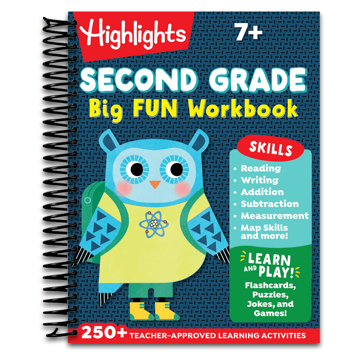 Second Grade Big Fun Workbook: Second Grade Curriculum Workbook for Kids, Practice Math, Reading, Writing, Spelling, Science and More   (Spiral bound)