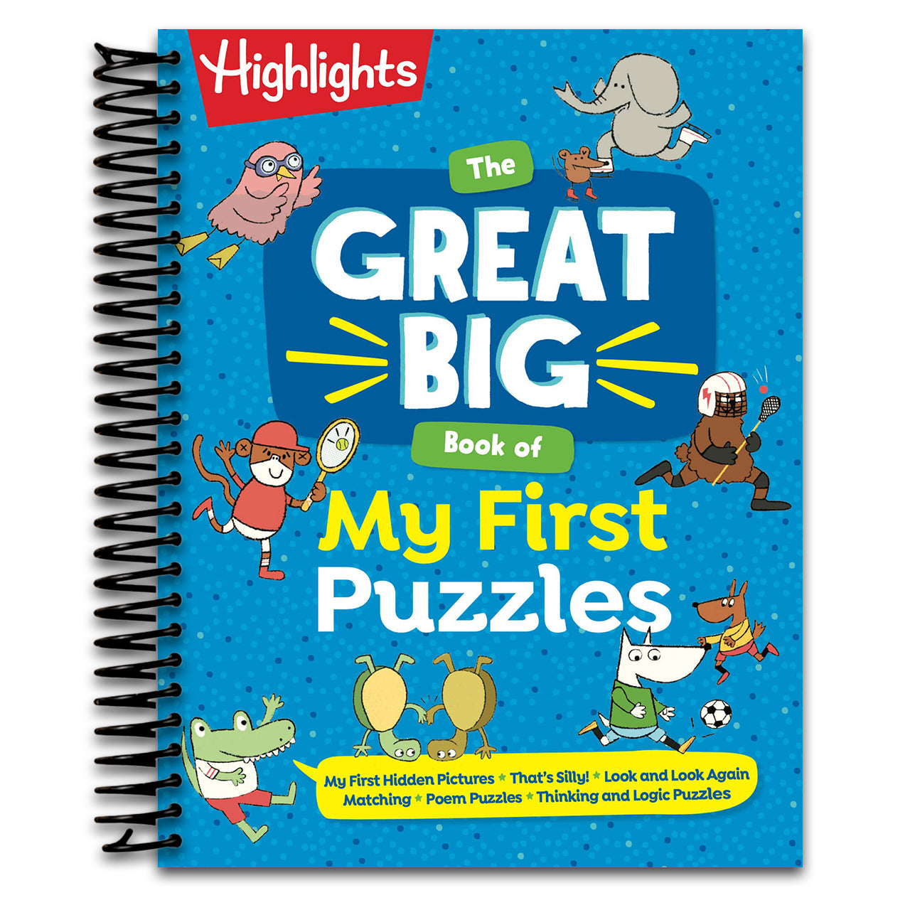 The Great Big Book of My First Puzzles (Great Big Puzzle Books) (Spiral bound) Happy Coil spiral bound book