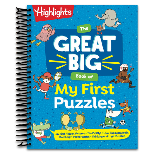 The Great Big Book of My First Puzzles (Great Big Puzzle Books) (Spiral bound) Happy Coil spiral bound book