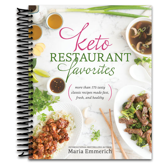 Keto Restaurant Favorites: More than 175 Tasty Classic Recipes Made Fast, Fresh, and Healthy   (Spiral bound)