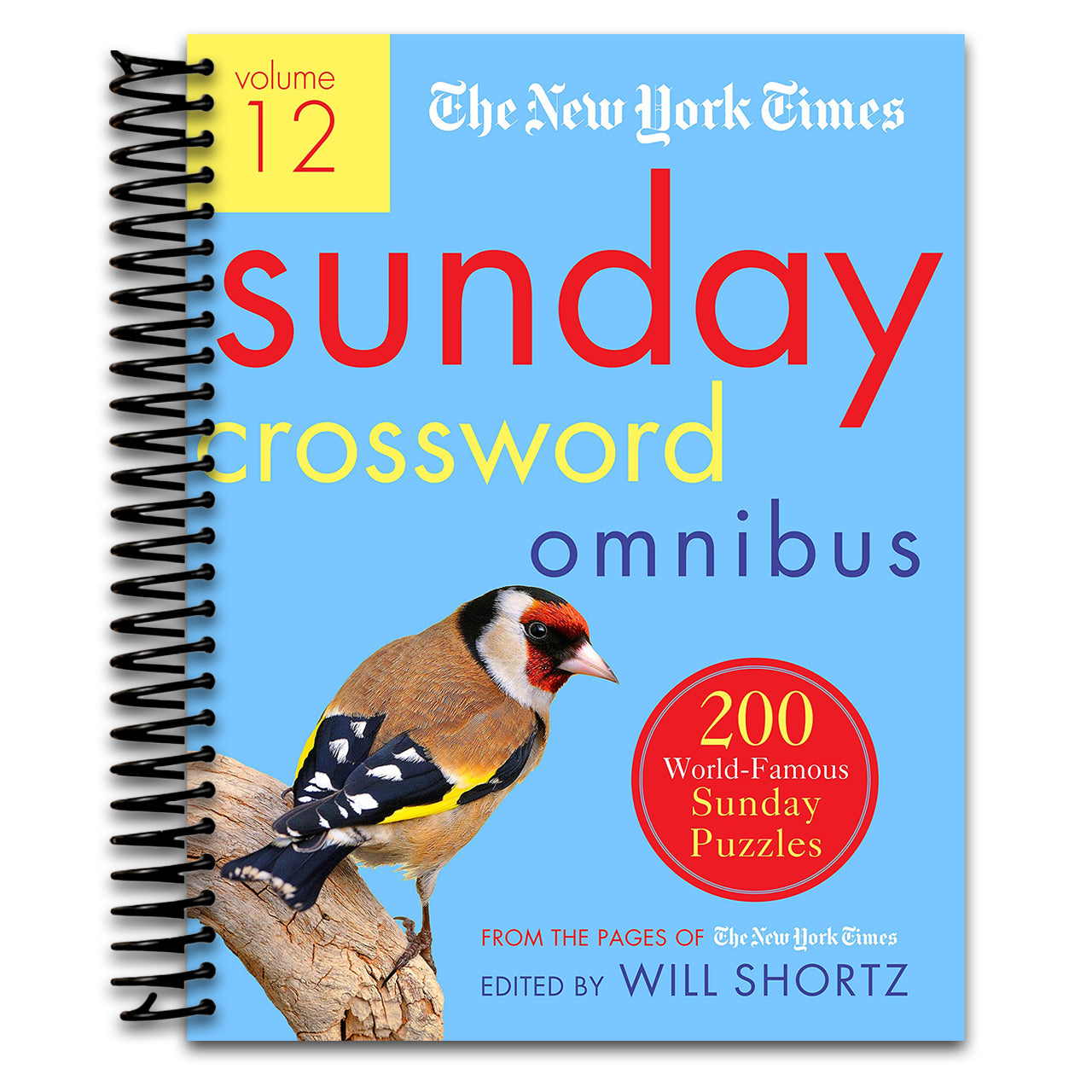 The New York Times Sunday Crossword Omnibus Volume 12: 200 World-Famous Sunday Puzzles from the Pages of The New York Times (Spiral bound) Happy Coil spiral bound book
