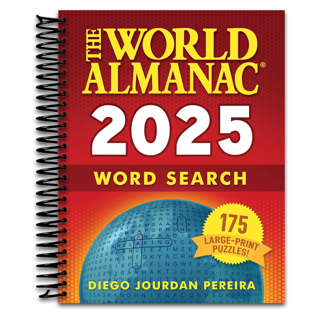 The World Almanac 2025 Word Search: 175 Large-Print Puzzles!   (Spiral bound)