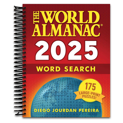 The World Almanac 2025 Word Search: 175 Large-Print Puzzles!   (Spiral bound)