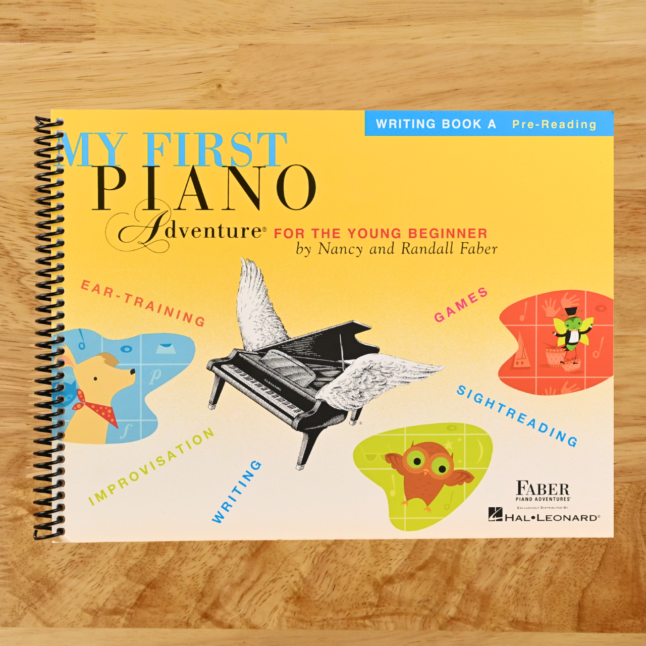 My First Piano Adventure: Writing Book A | Piano Theory Book with Rhythm and Note Reading for Young Beginners | Early Ear Training and Composition | Faber Piano Method Book for Kids   (Spiral bound)