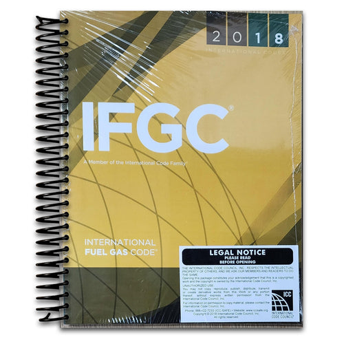 2018 International Fuel Gas Code (International Code Council Series) (Spiral bound) Happy Coil spiral bound book