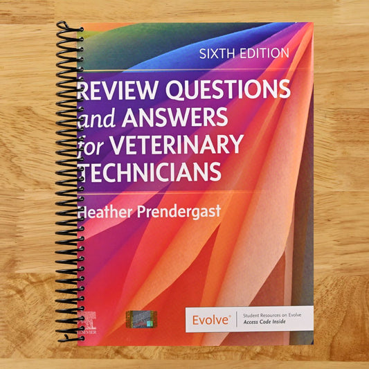 Review Questions and Answers for Veterinary Technicians (Spiral bound) Happy Coil spiral bound book
