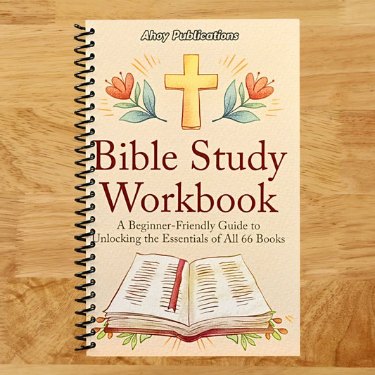 Bible Study Workbook: A Beginner-Friendly Guide to Unlocking the Essentials of All 66 Books (Spiral bound) Happy Coil spiral bound book