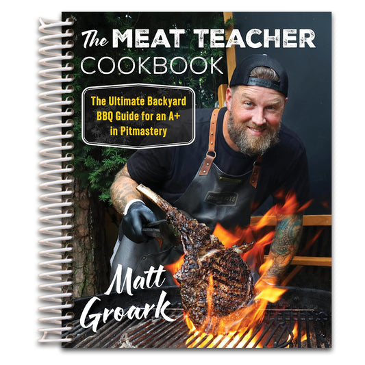 The Meat Teacher Cookbook: The Ultimate Backyard BBQ Guide for an A+ in Pitmastery ― A Cookbook from TikTok Sensation Matt Groark (Spiral bound) Happy Coil spiral bound book