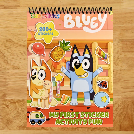 Bluey: Stickertivity: My First Sticker Activity Fun (Spiral bound) Happy Coil spiral bound book
