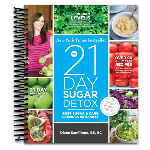 The 21-Day Sugar Detox: Bust Sugar & Carb Cravings Naturally   (Spiral bound)