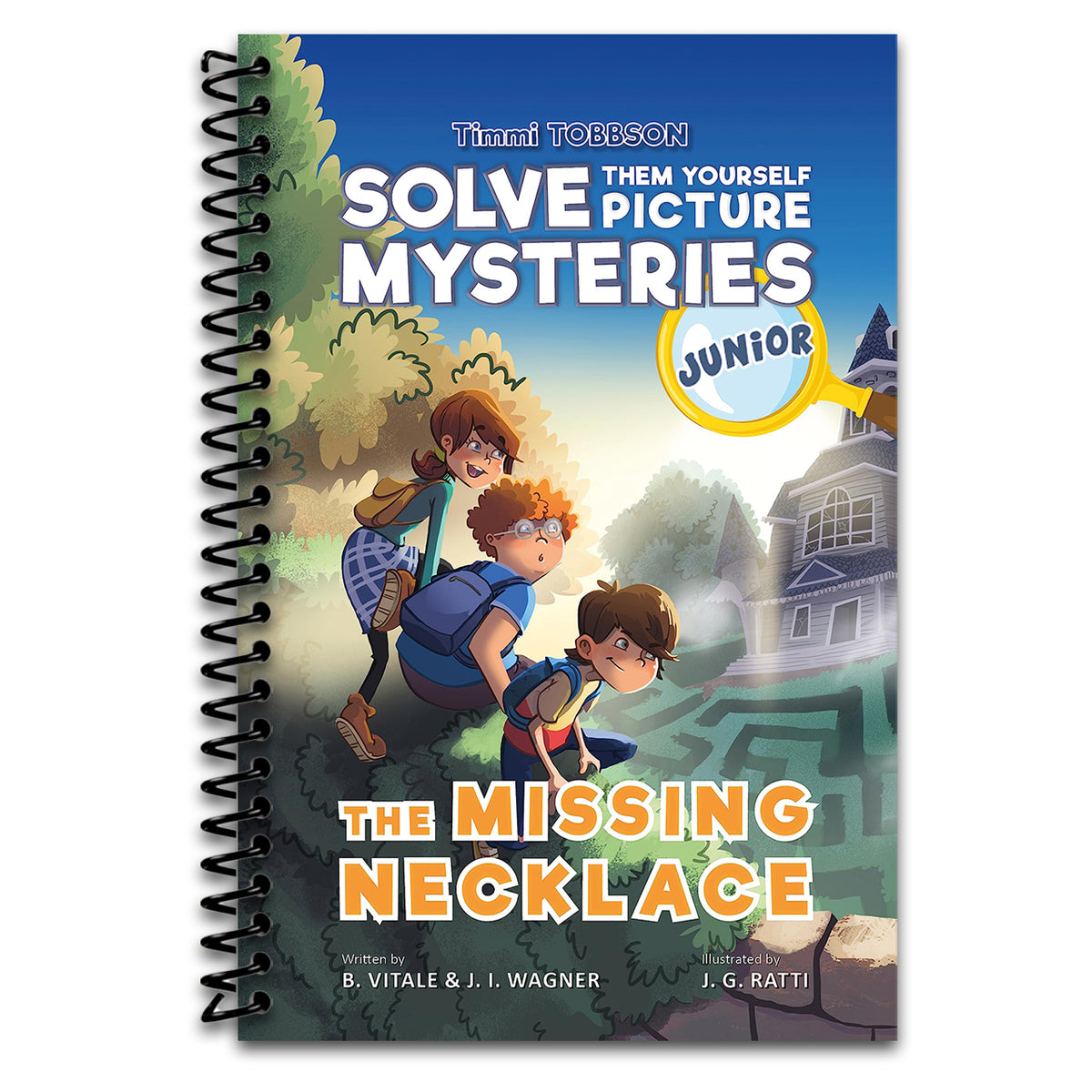 The Missing Necklace: A Timmi Tobbson Junior (6-8) Book for Kids (Solve-Them-Yourself Mysteries Book for Girls and Boys age 6-8) (cover may vary) (Spiral bound) Happy Coil spiral bound book