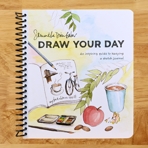 Draw Your Day: An Inspiring Guide to Keeping a Sketch Journal   (Spiral bound)
